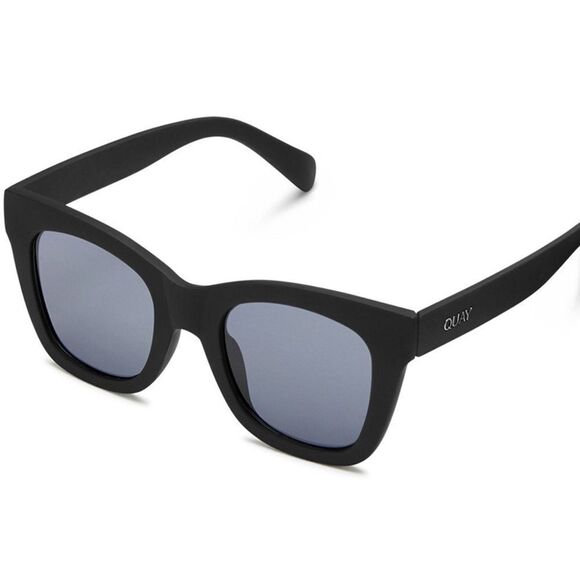 NWT Quay AFTER HOURS Sunglasses Matte Black/Smoke Polarized 125 - Picture 2 of 8